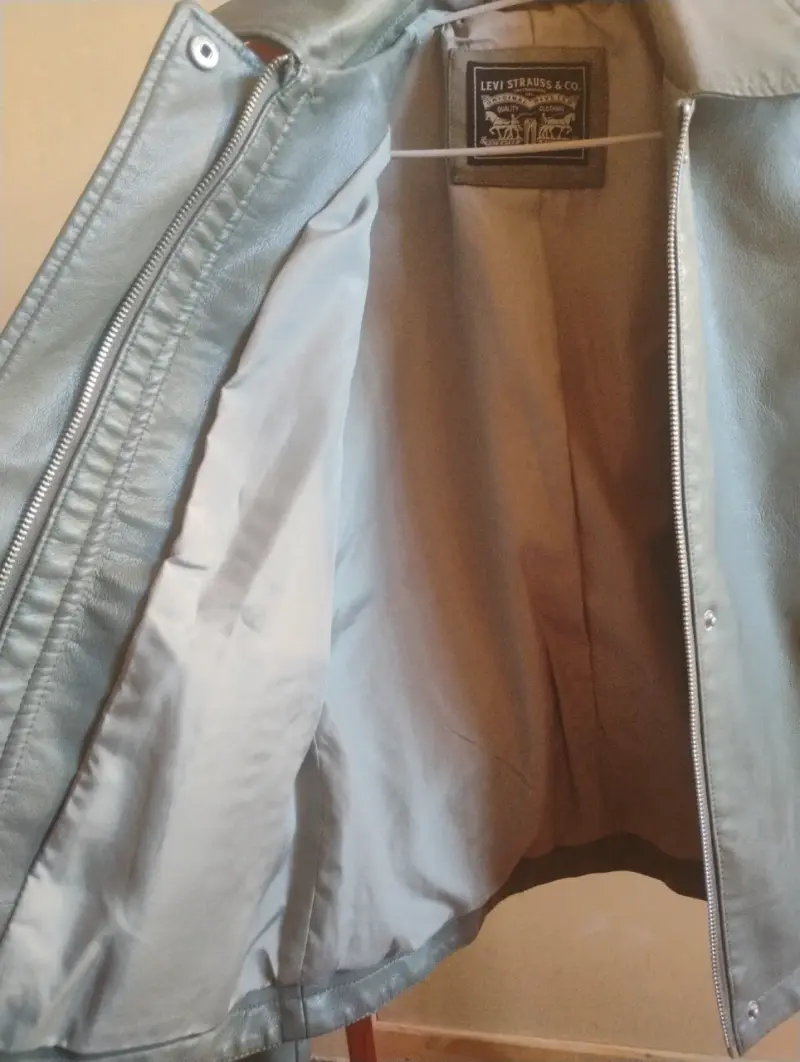 Chaqueta de cuero verde Levi's - 5