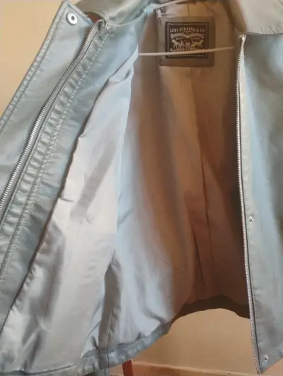 Chaqueta de cuero verde Levi's - miniatura 5