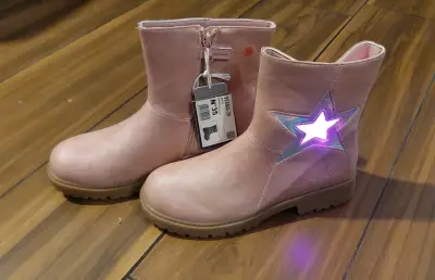 Botas rosadas colloky con luces - miniatura 1