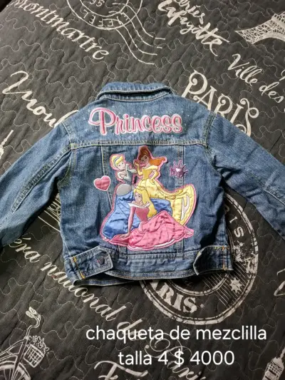 Chaqueta de mezclilla niña talla 4 - miniatura 2