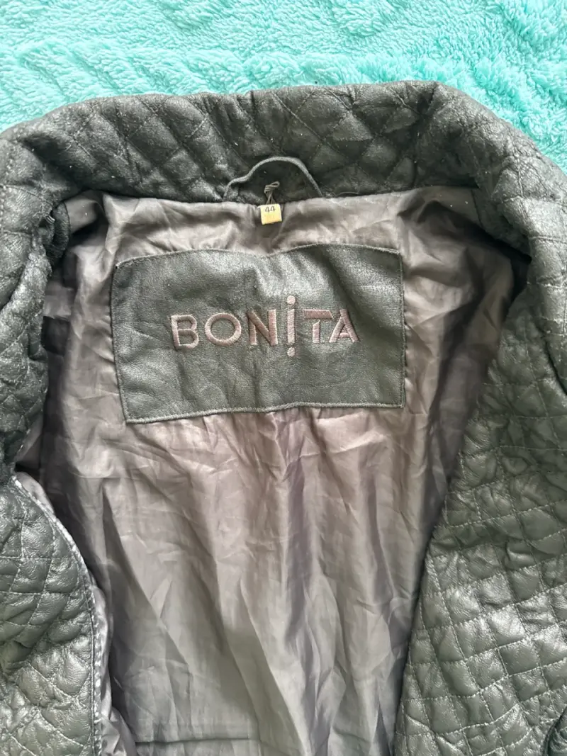 Chaqueta de cuero gris - 2