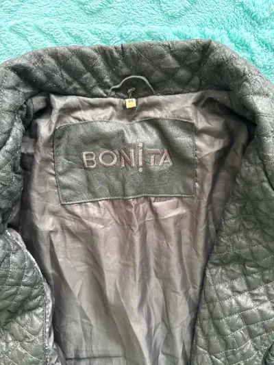 Chaqueta de cuero gris - miniatura 2