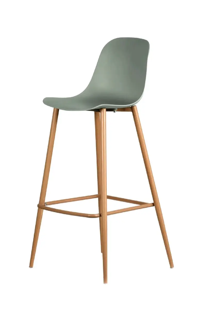Par de Sillas altas verde estilo moderno - 1