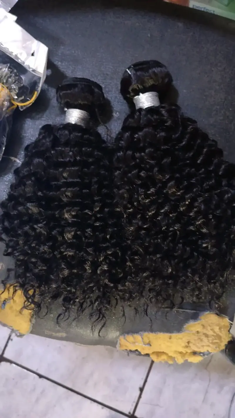 Extensiones de cabello rizado negro - 2