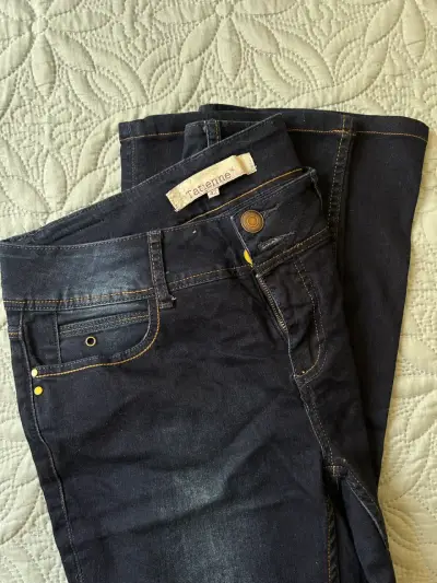 Jeans azules flare mujer - miniatura 3