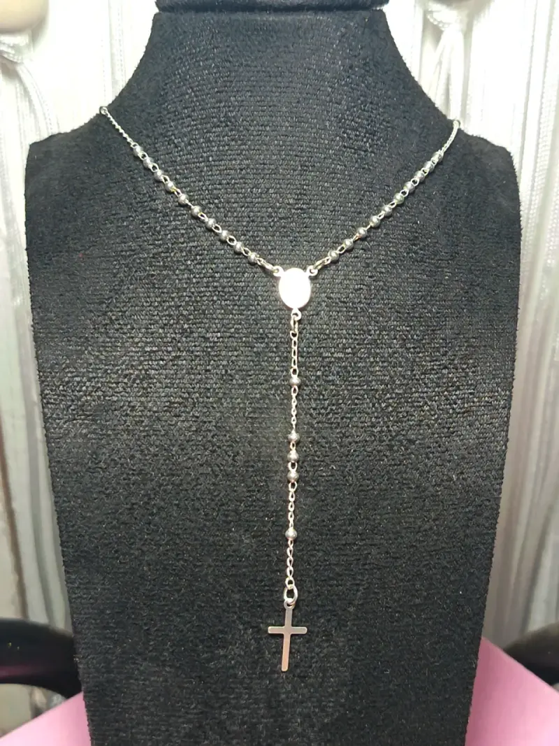 Collar de plata elegante - 5