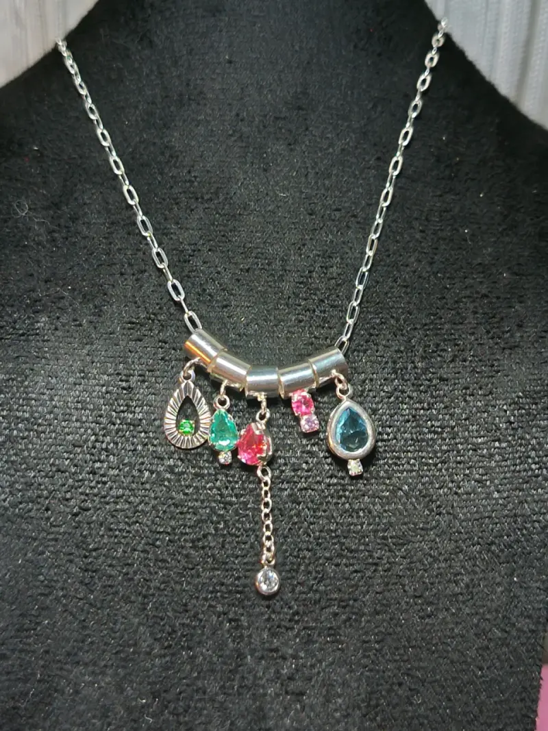 Collar de plata elegante - 6
