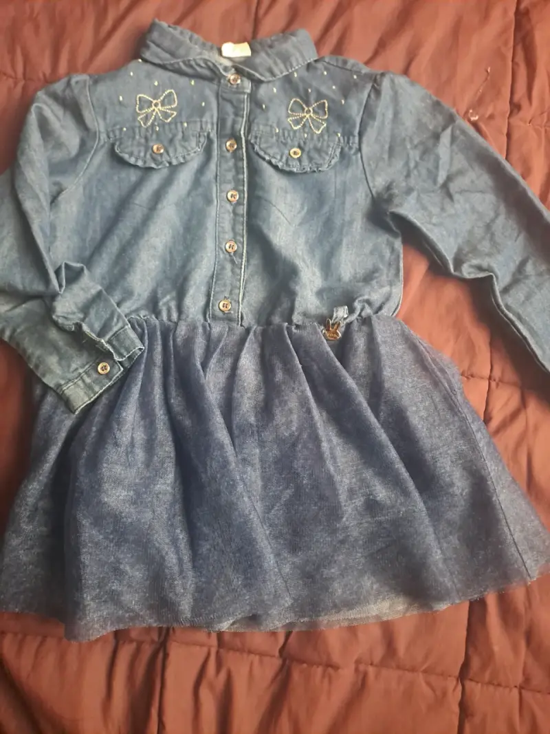 Vestido denim infantil