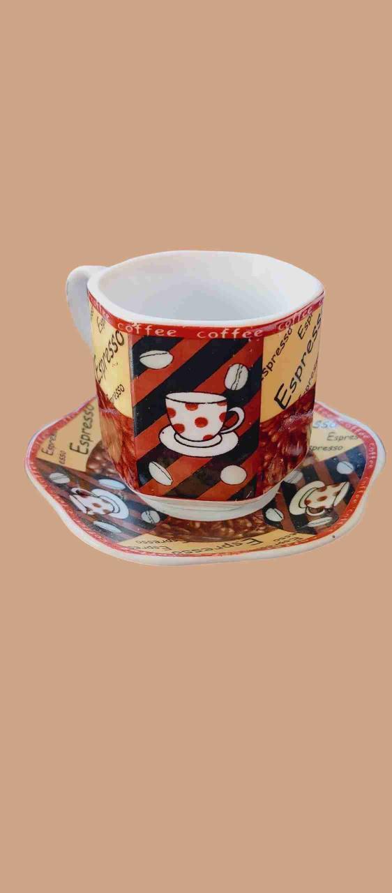 Juego de tazas de café decorativas - 2