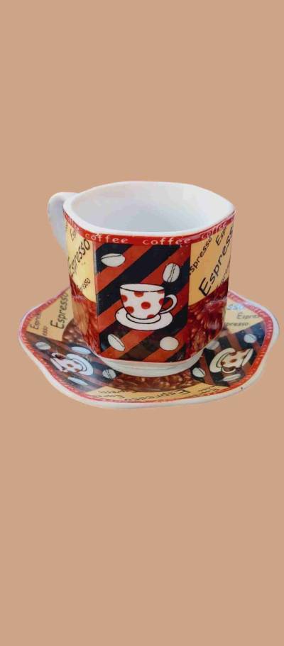 Juego de tazas de café decorativas - miniatura 2