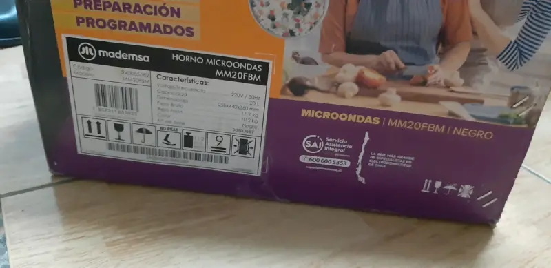 Horno microondas Mademsa Negro - 1