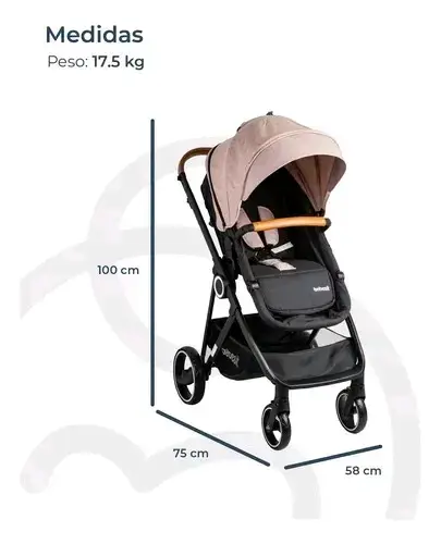 Coche de bebé con porta bebé - 2