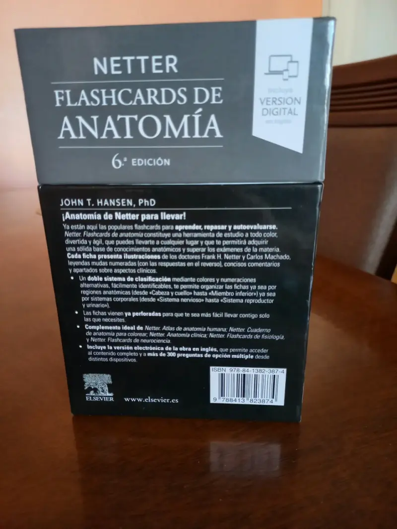 Flashcards de anatomía Netter sexta edición - 3