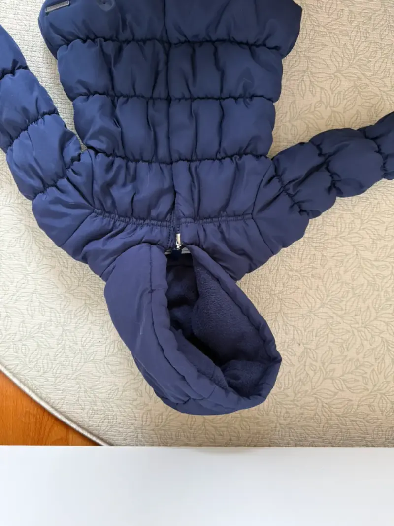 Chaqueta infantil acolchada azul - 3