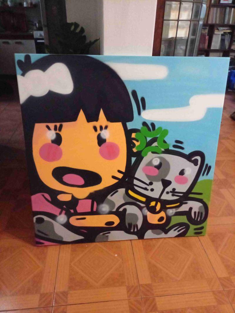 Cuadro decorativo de dibujo animado