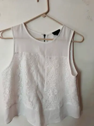 Camisa blanca de lino - miniatura 6
