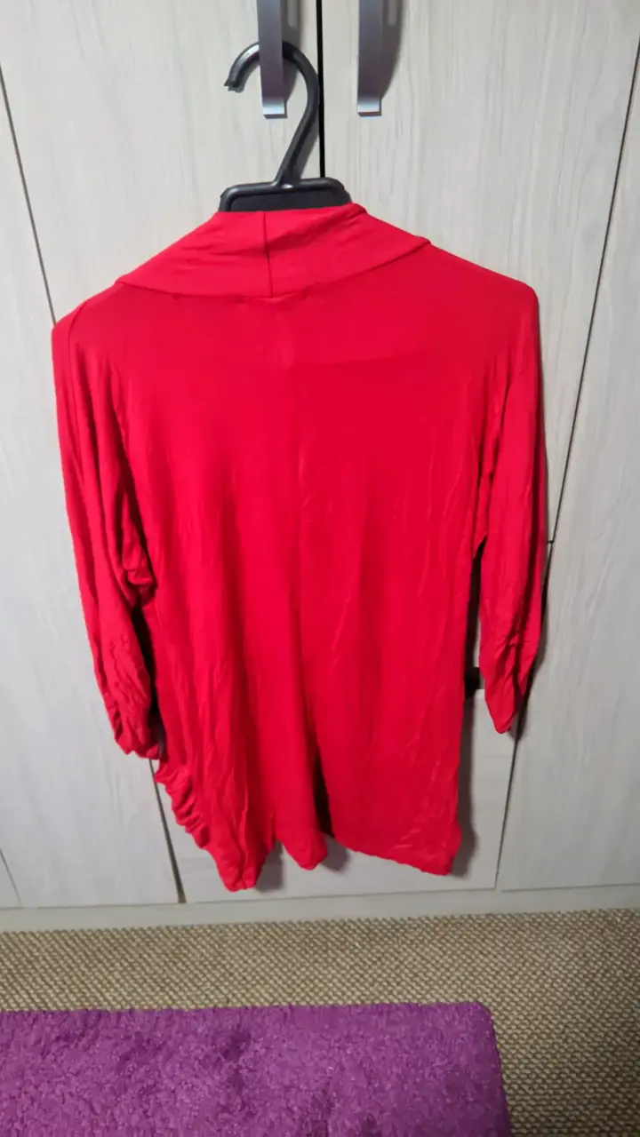 Cardigan rojo ligero L - 2