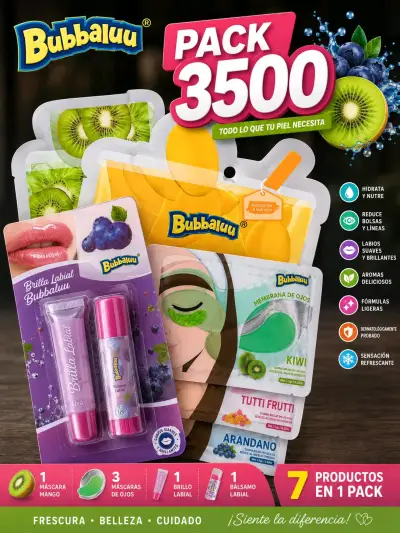 Pack belleza Bubbaluu 7 productos - miniatura 1