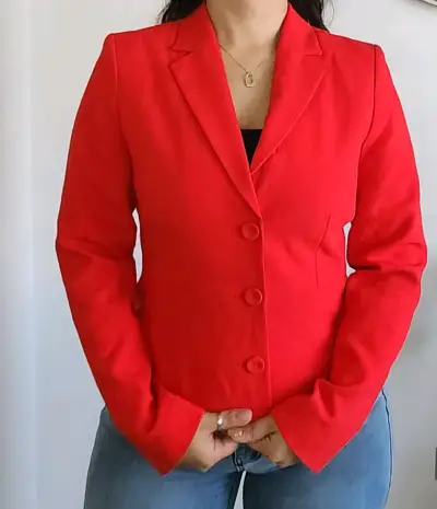 Blazer rojo de mujer - miniatura 2