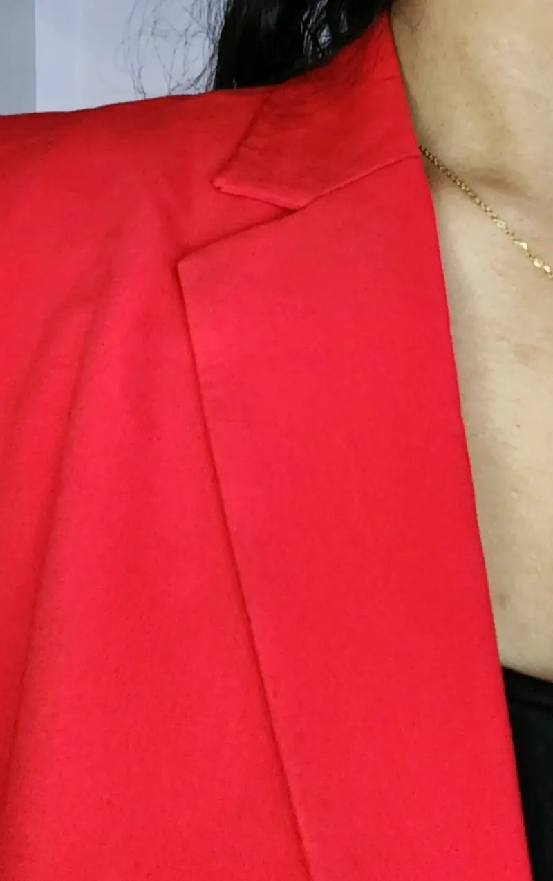 Blazer rojo de mujer - 3