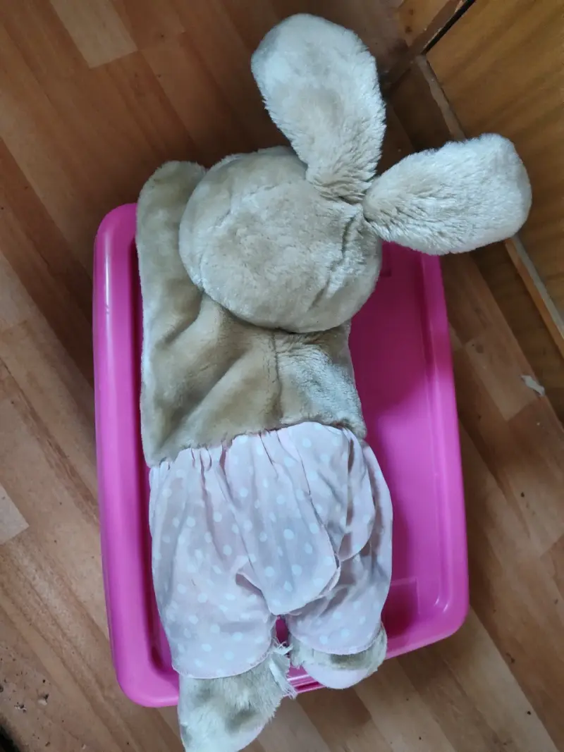 Conejo de peluche y almohada. Especial para niños - 1