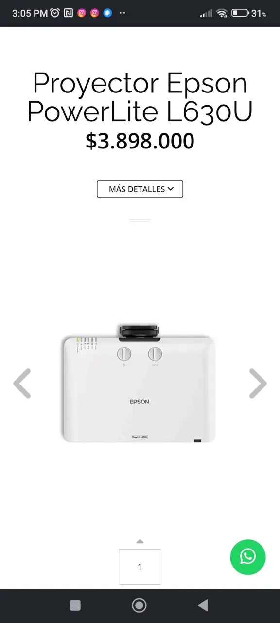 Proyector Epson PowerLite L630U - 3