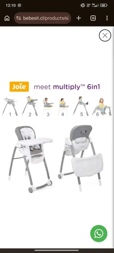 Silla de comer para bebé Joie - miniatura 4