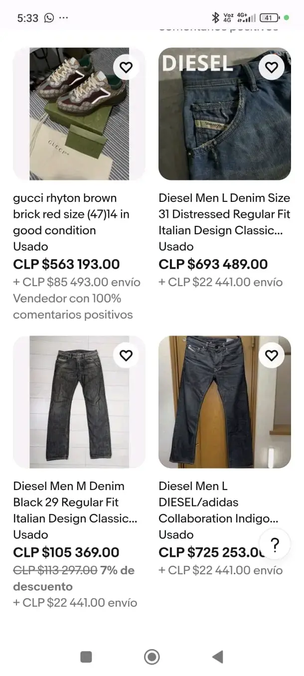 Jeans talla 33 DIESEL - 4