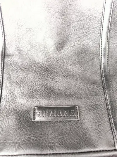 Cartera tote ecocuero negro - miniatura 4