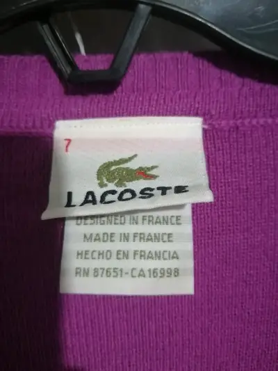 Suéter Lacoste morado con rombos - miniatura 2