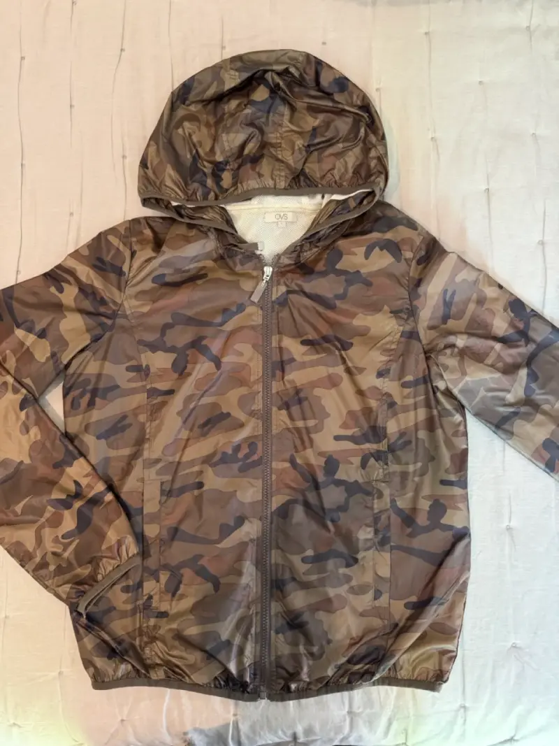 Chaqueta camuflaje marrón con capucha - 2