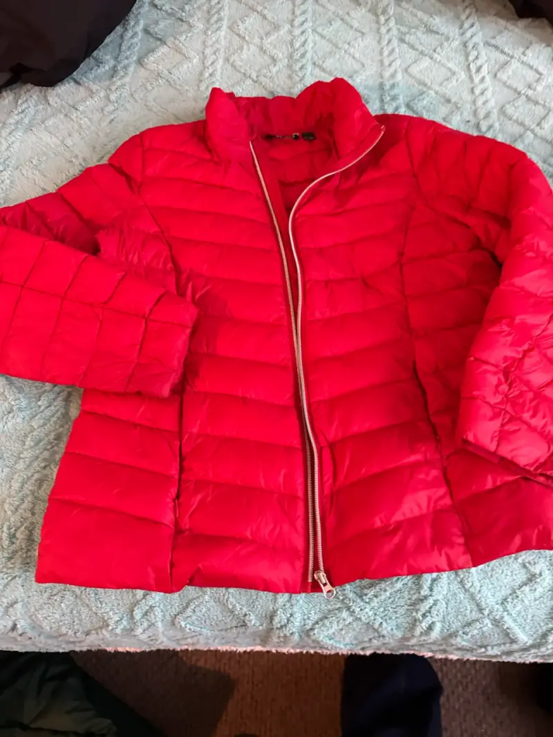Chaqueta roja acolchada mujer - 2