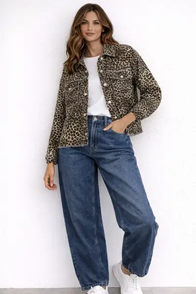 Chaqueta de animal print - miniatura 1