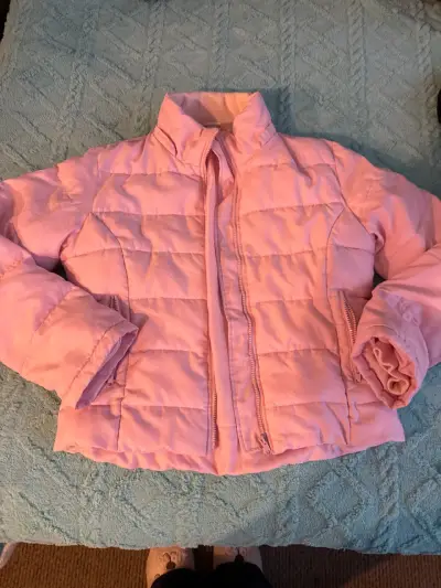 Chaqueta acolchada rosa - miniatura 1