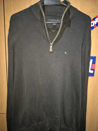 Suéter negro Tommy Hilfiger original - miniatura 1