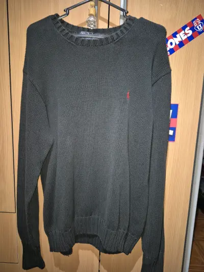 Suéter de lana oscuro Polo Ralph Lauren original - miniatura 1