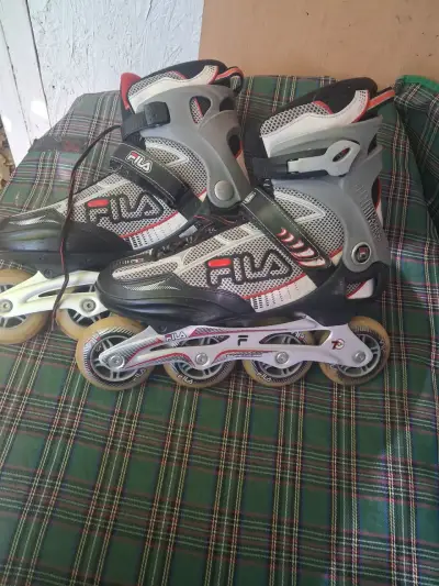 Patines en línea Fila gris y rojo - miniatura 1