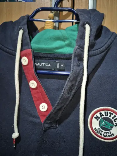 Polerón Nautica azul y blanco original - miniatura 3