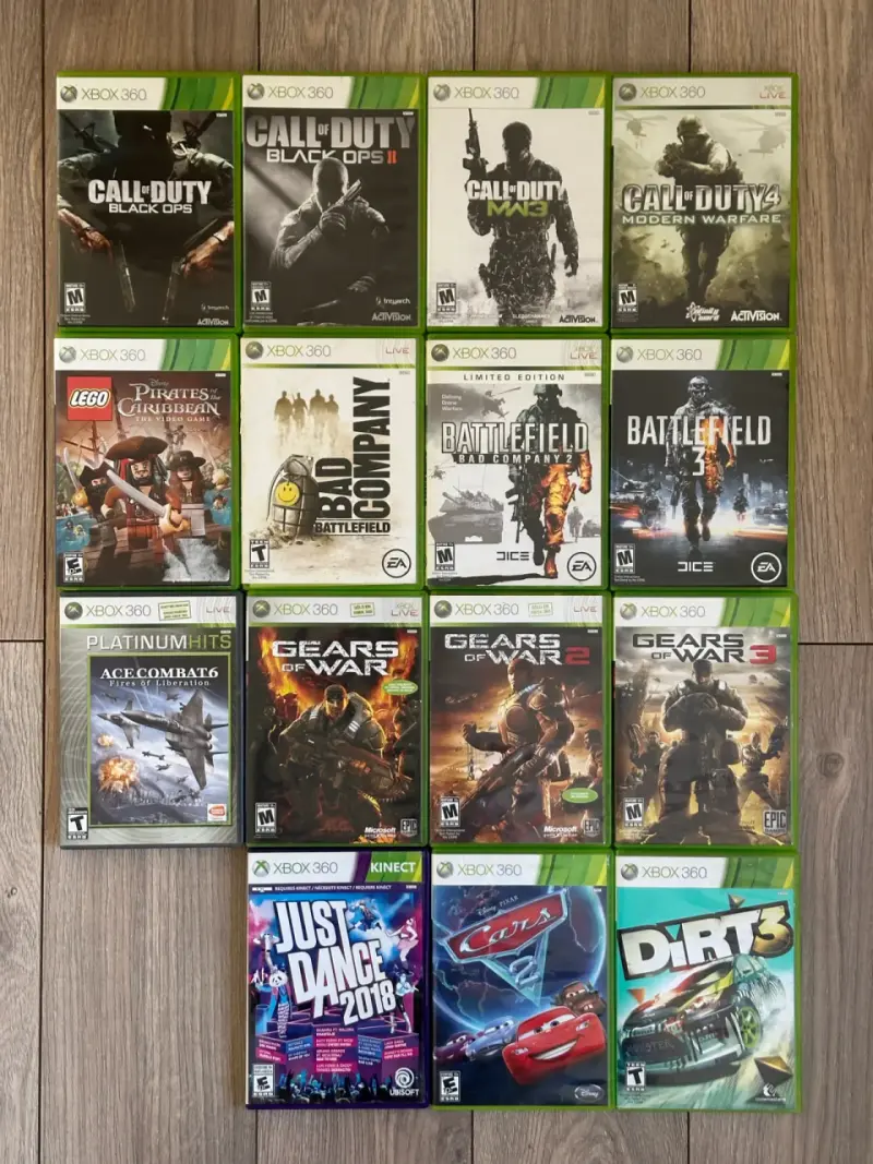Colección de videojuegos Xbox 360