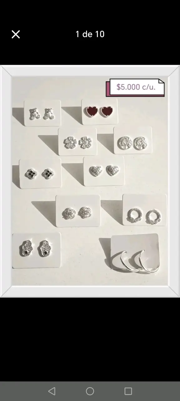 Set aros variados plata - 1