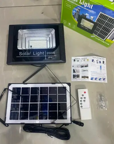 Luz solar 200W con panel - miniatura 1