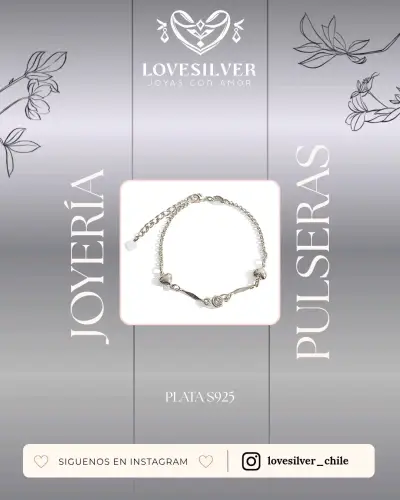 Pulsera de plata con dijes - miniatura 2