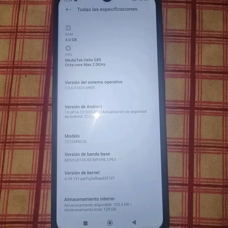Xiaomi 12 c 4 ram/128 gb interno - 2