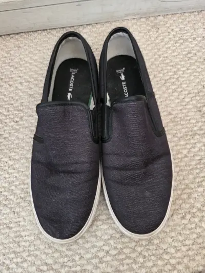 Zapatillas slip-on negras Lacoste - miniatura 1