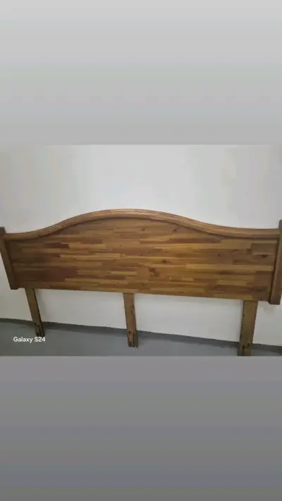 Cabecera de cama madera natural - miniatura 1