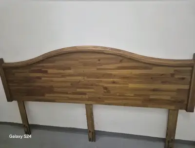 Cabecera de cama madera natural - miniatura 2