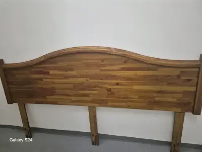 Cabecera de cama madera natural - miniatura 3