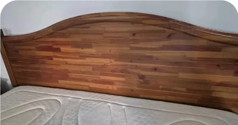Cabecera de cama madera natural - 4