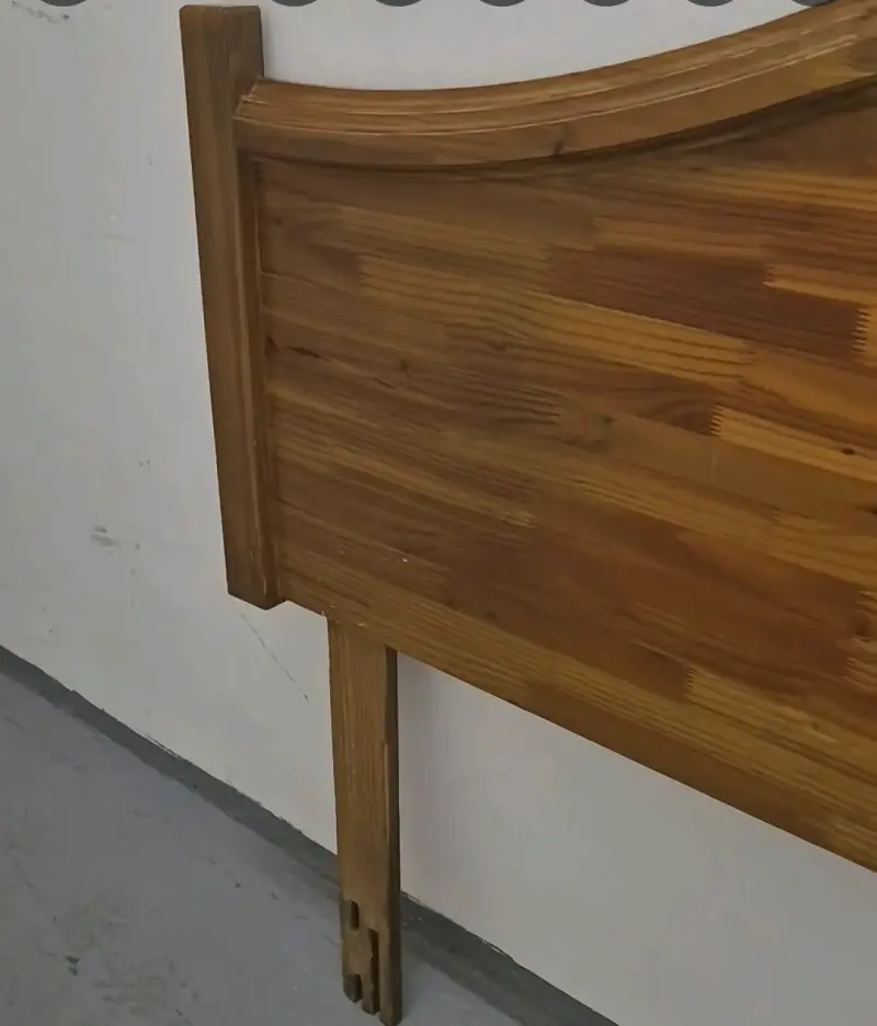 Cabecera de cama madera natural - 5