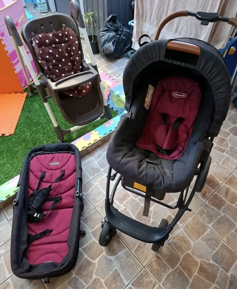 Pack coche (con nido)mas silla de comer - 4